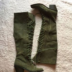 New free people over the knee suede boots suede 36